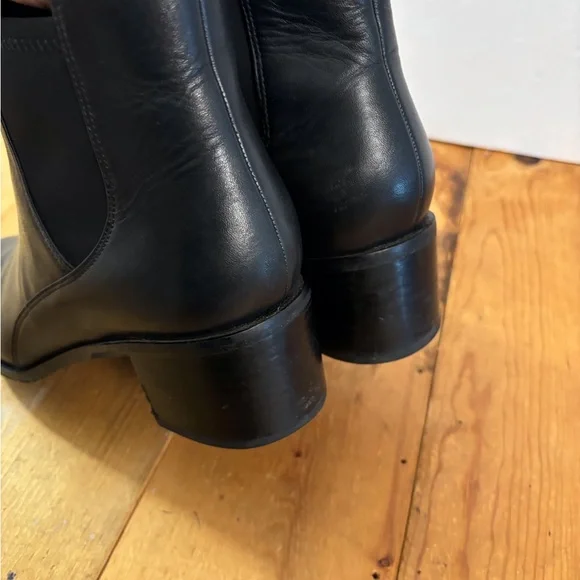 Clarks Ankle Charming Lola Women’s Booties Boots SZ 8 M, Black Leather Pointed - Picture 15 of 15